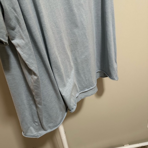 Zenana Dusty Blue Oversized Short Sleeve Top size medium - Picture 6 of 7